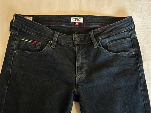 Jeans Tommy Hilfiger donna skinny W30 L32 vita bassa scarlatto Tommy Jeans indaco - Foto 2 di 10