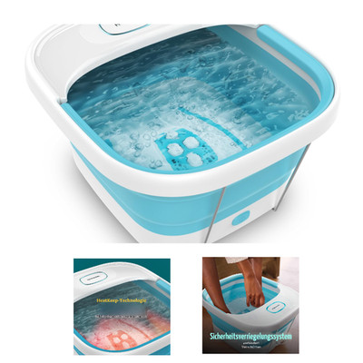 HoMedics Foldaway Fußmassage Spa mit Luftblasen Wärme
