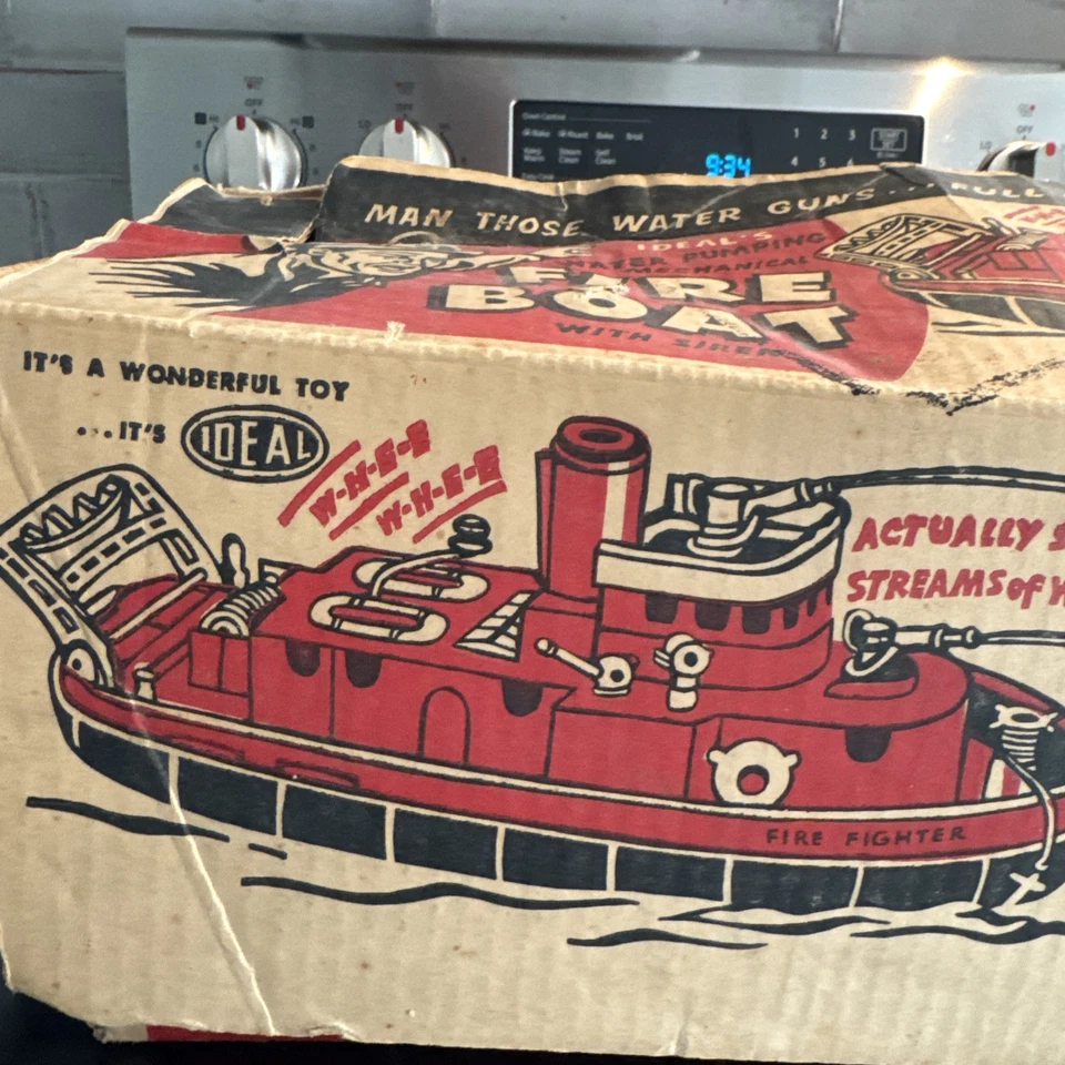 Barco de bomberos con bombeo de agua ideal de los años 50 #4714 con caja envío rápido  Foto 2 de 4