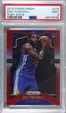 2019-20 Panini Prizm Rookie Ruby Wave Prizm Eric Paschall #279 PSA 9 MINT 0l1