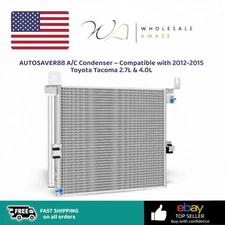 AUTOSAVER88 A/C Condenser – Compatible with 2012-2015 Toyota Tacoma 2.7L & 4.0L