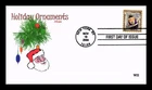 DR JIM STAMPS US COVER CHRISTMAS SANTA CLAUS ORNAMENTS FIRST DAY ISSUE