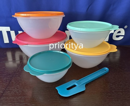 Tupperware Classic Wonderlier Mixing All Purpose Bowl Bright Set 5 ...