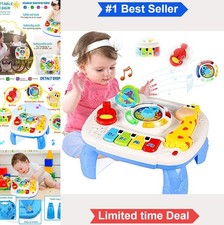 Baby Musical Learning Table Toys 6-12 Months Early Education Activity Center