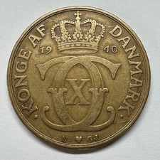 1940 Denmark 2 Kroner - Coin #C-095