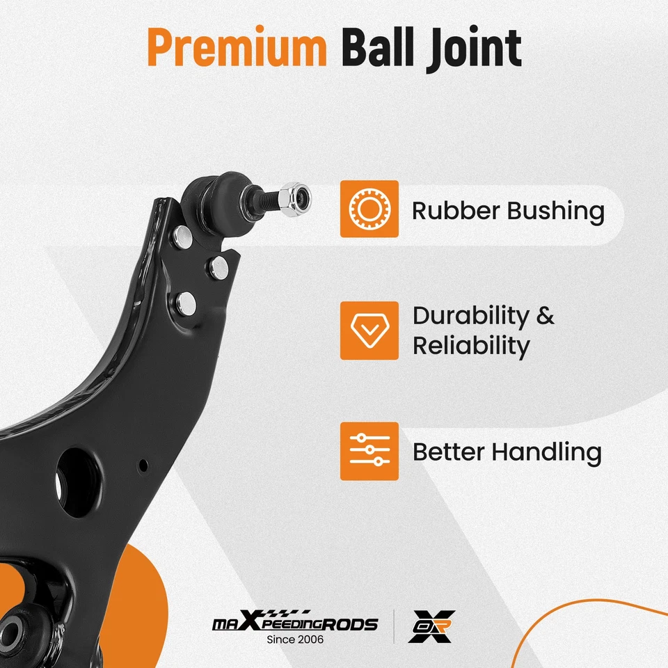 2x MANILLAR + ARTICULACIÓN DE SOPORTE DELANTERA INFERIOR FORD FOCUS MK2 & C-MAX IZQUIERDA & DERECHA - Imagen 4 de 4