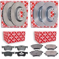 Febi Bremsscheiben + BremsbeläGe Vorne + Hinten Passend FüR CitroËN C4 Picasso 2