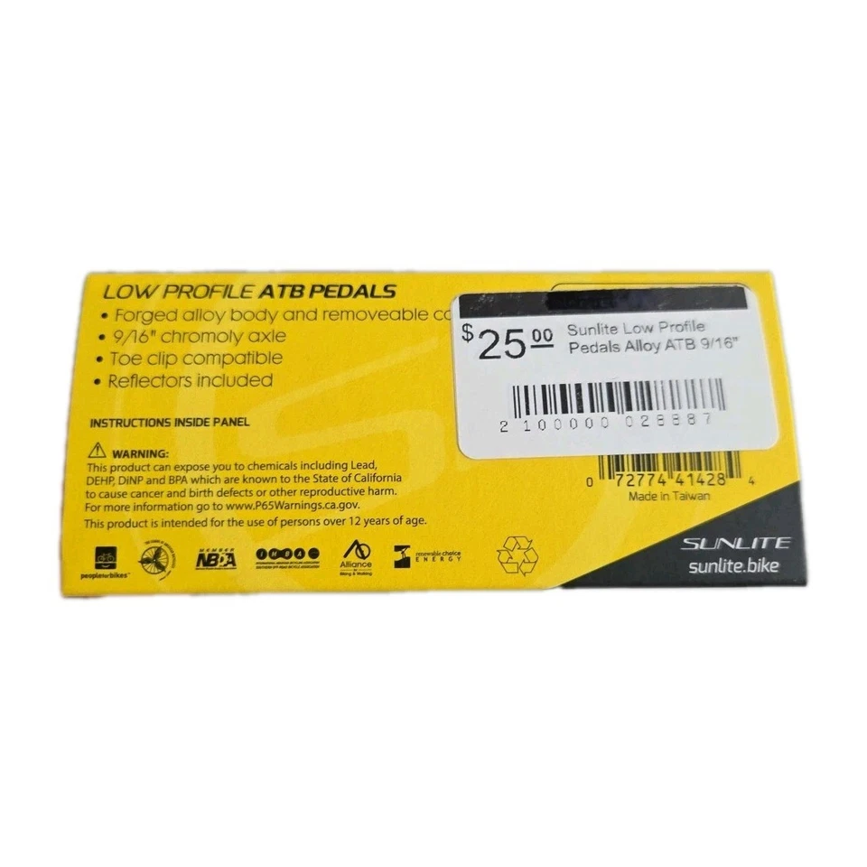 Sunlite Low Profile ATB Pedals Alloy 9/16" 41428 - Image 3 of 3