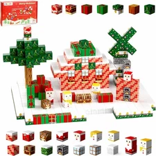 154PCS Minecraft Magnetic Blocks World Set, STEM Kids Toys, Montessori Building