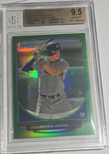 Topps 2013 Bowman Aaron Judge #BDPP19 Green Refractor /75 Rookie BGS 9.5