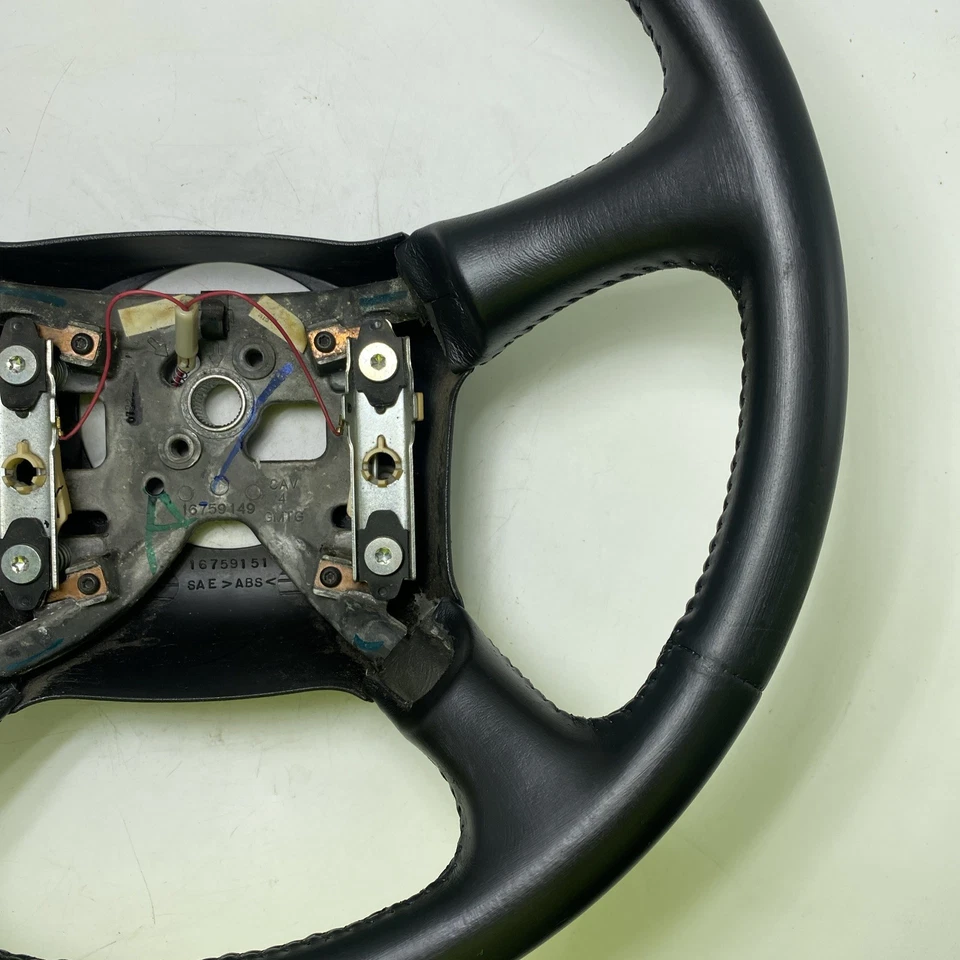 1999-02 Chevrolet Chevy GM Truck Silverado Suburban Leather Steering Wheel - Image 2 of 4