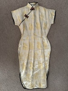 Vintage Chinese Cheongsam Qipao Asian Dress Ly Ly Shop Phu-Bai Traditional