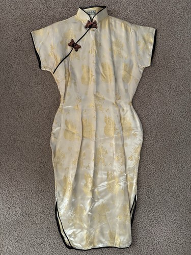 Vintage Chinese Cheongsam Qipao Asian Dress Ly Ly Shop Phu-Bai Traditional