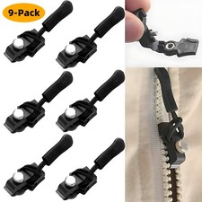 9x Universal Rei&szlig;verschluss Reparatur Set Ersatz Zipper Schieber f&uuml;r Jacken Neu