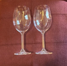 RIEDEL “STACKED & RIBBED” Crystal CABERNET WINE GLASSES 9 1/4" set of (2)