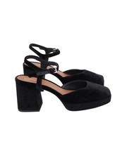 Reformation Marisol Platform Pumps In Velvet Women Black Size 5