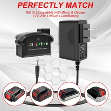 3.8Ah 20V for Black Decker 20 Volt MAX 1.5Ah 3.0Ah Lithium LBXR20 LBX20 Battery