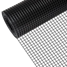 36" x 100' 1/2inch Hardware Cloth, Black Vinyl Coated Chicken Wire Fence Galv...