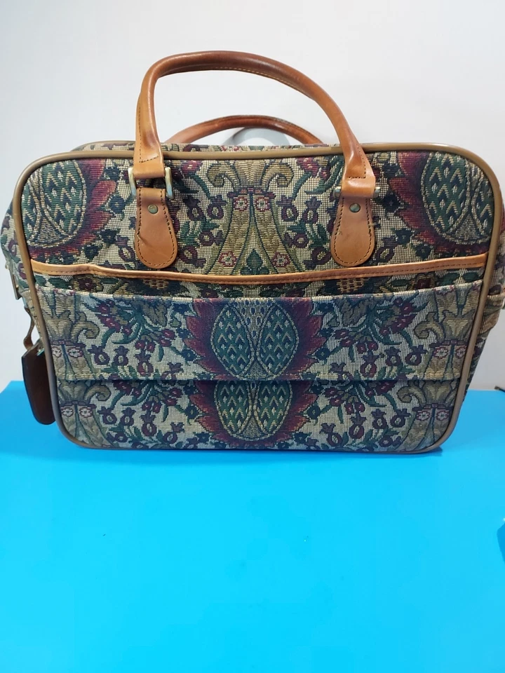 Maletín de mano Hartmann tapiz mensajero portátil de colección con asas con adornos de cuero Foto 2 de 4