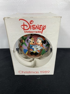 Disney Schmid 1989 Merry Mickey Claus Christmas Ornament With Original Box