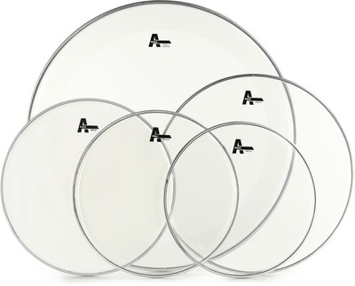 Attack Proflex 1 Clear 5-piece Drumhead Pack (2-pack) Bundle