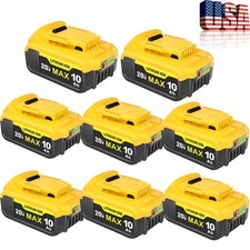 Pack For DeWalt 20V 20 Volt Max 10.0AH Lithium Ion Battery DCB206 DCB200 DCB204