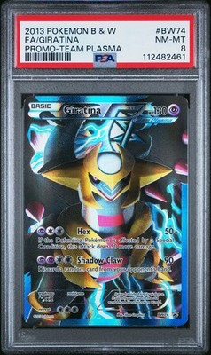 ポケモンカードゲーム Giratina BW74 black Star promo 2013 POKEMON BLACK STAR PROMO GIRATINA #BW74 FULL ART PSA 8 NM
