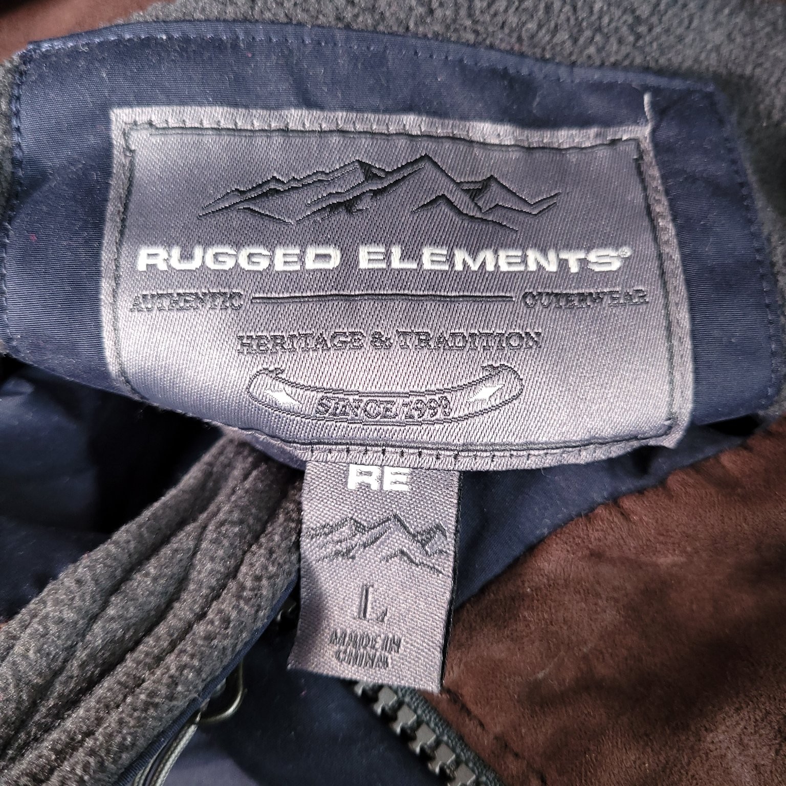 Rugged Elements Men's Jacket Navy Large Insulated… - image 8