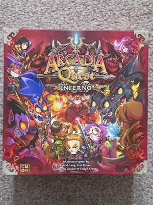 CMON Arcadia Quest Inferno Kickstarter Exclusive Expansion Board Game Set