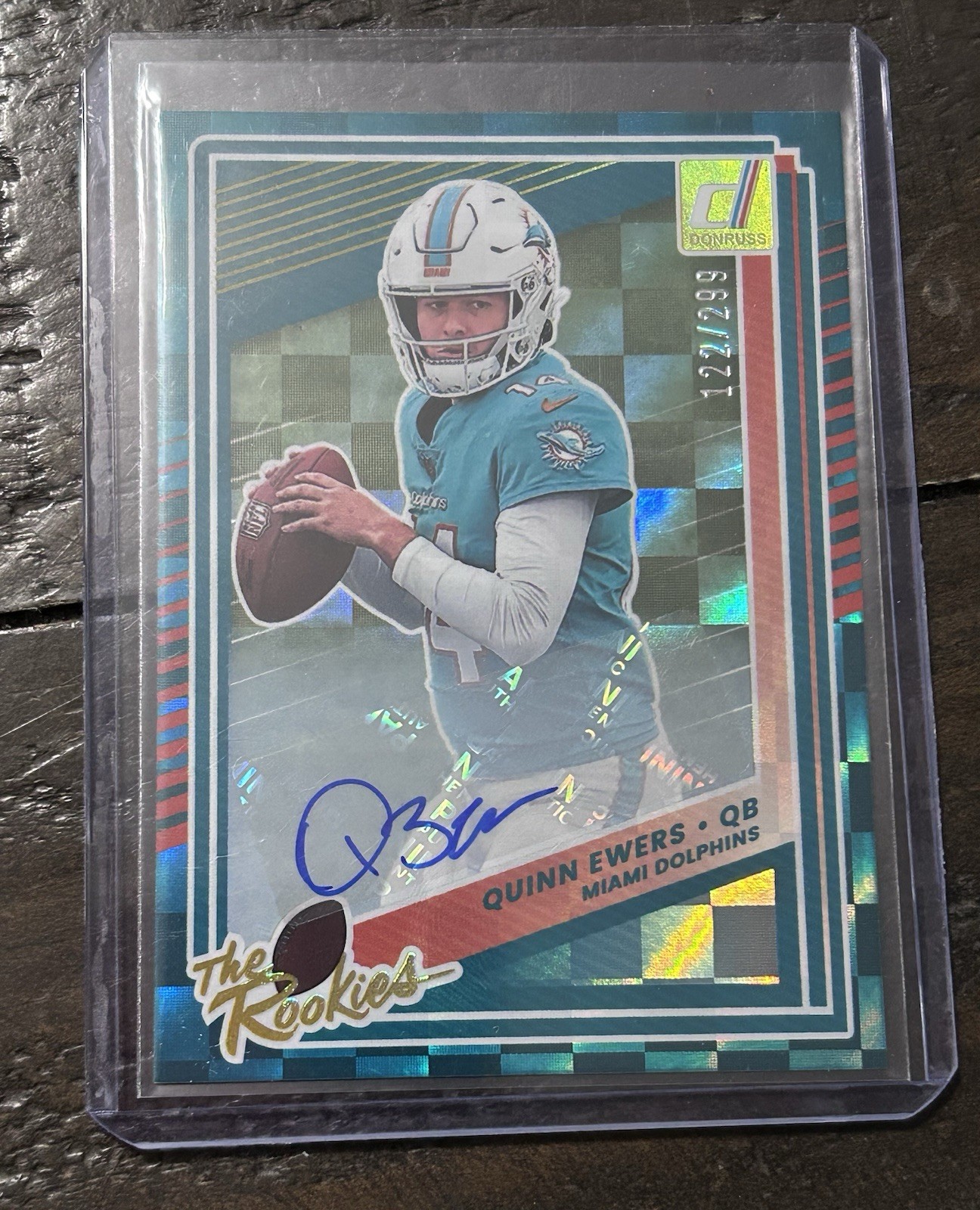 2025 Donruss Quinn Ewers The Rookies Auto RC #'ed 122/299