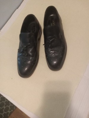 Freeman Free-Flex Men Oxford Shoes Size 8 D Black  Slip-on