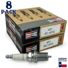 Champion 431 Copper Plus Spark Plug Rc14yc - 8 Pack