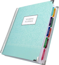 Wedding Planner 9X11 Hardcover Organizer, Bookmark, Planning Stickers, Business