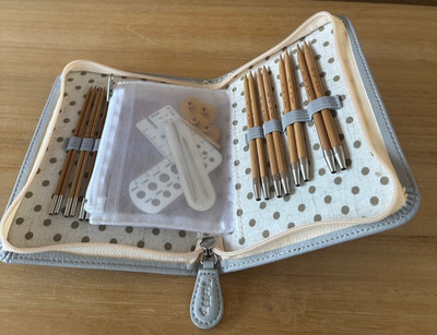 Tulip Carry C Long austauschbares Bambus Stricknadel Set grau TCC-07