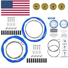 Universal Bike Brake Cable Kit Derailleur Bicycle Shifter Cable Housing Set T...