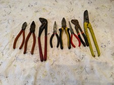Job Lot Of Pliers, Tin Snips Etc