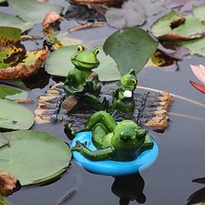 Garden Ornament Decorative Yard Pond Frogstatue For Home Prop Gift Waterproof