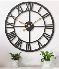 Giant Wall Clock, Oversized Round Silent Vintage, 60 cm, Extra Large