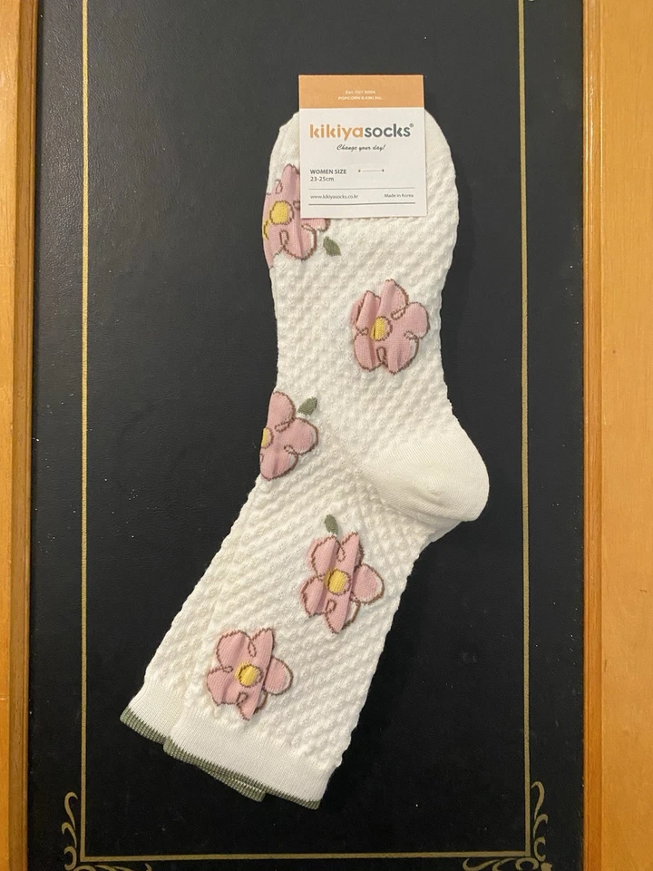 Calcetines Kikiya Mujer Mezcla Algodón - Lote de 4 Pares - Boho Floral - Talla 6-8 Foto 4 de 4