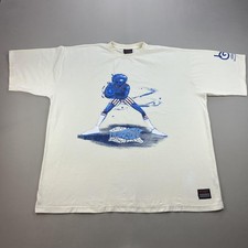 Vintage Harlem Globetrotters Shirt Mens 3XL Cream Platinum FUBU Basketball y2k