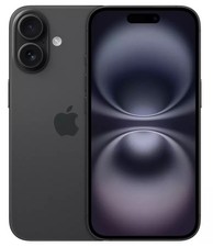 Apple iPhone 16 5G 6.1" Mobile Phone SIM Free 128GB Black MYE73QN/A