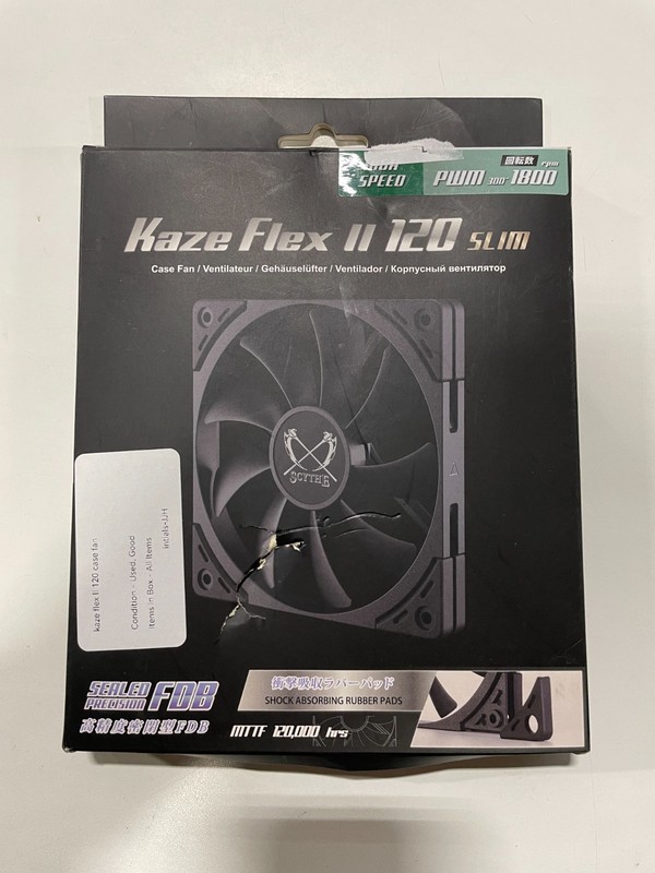 Kaze Flex II 120 Slim PWN Premium Slim PC Fan 120mm 1800RPM