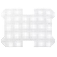 "4Stk Kunststoff-Mesh-Leinwandblatt 6Stk 26,4Cm/ 10,4\" FüR HäKelbeutelherstellung"