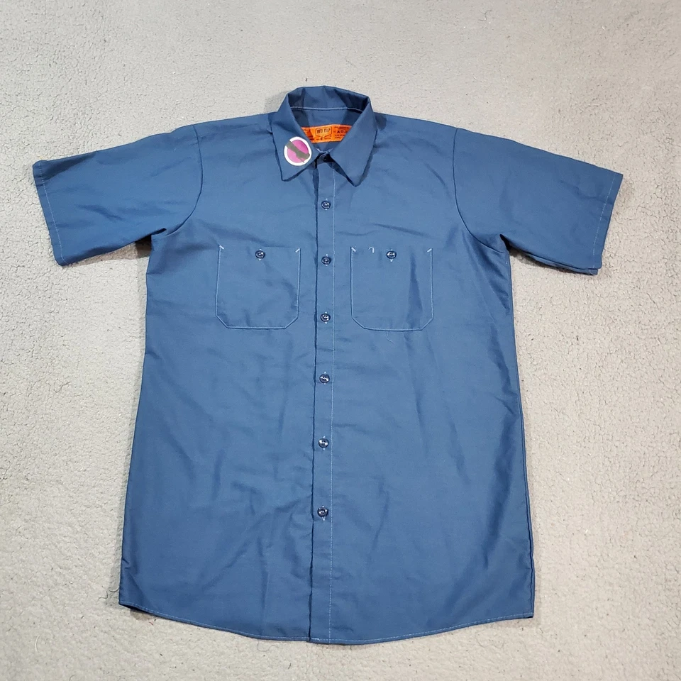 Stilettos On Steel Shirt Mens Medium Blue Rosie The Riveter Work Chore Mechanic - Image 2 of 4