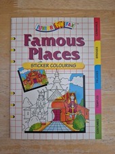 Funfax ~ Junior Fun Fax ~ Famous Places Sticker Colouring ~ A5 Filofax Book 