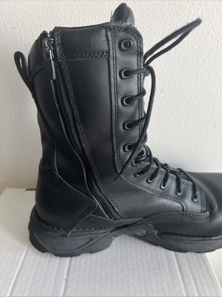 Botas de cuero negras DANNER Striker II con cremallera lateral 8" 42985 para hombre talla 12 EE Foto 3 de 4