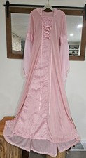 Medieval Hooded Dress Renaissance Gown with Laced Bodice
