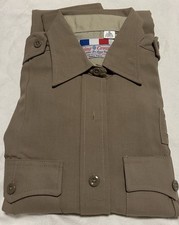 Flying Cross Deluxe Tropical Women s Long Sleeve Shirt In Tan Size 40 Long New
