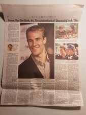 James Van Der Beek New York Times Obituary - Actor - Dawson's Creek
