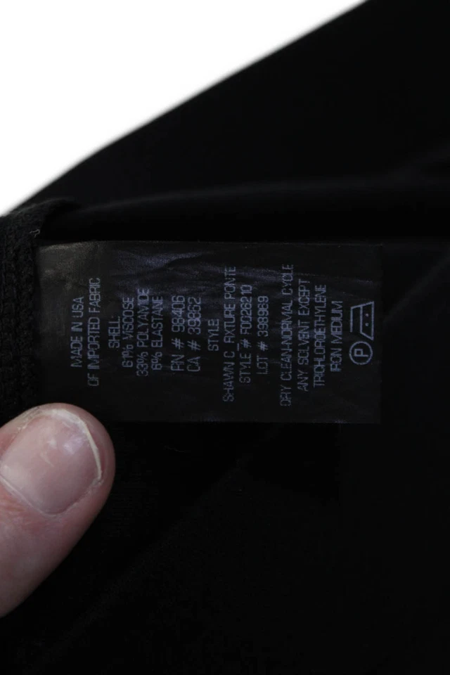 Leggings al tobillo negros Theory para mujer talla pequeña S Foto 4 de 4